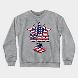 God bless America the land of the free Crewneck Sweatshirt